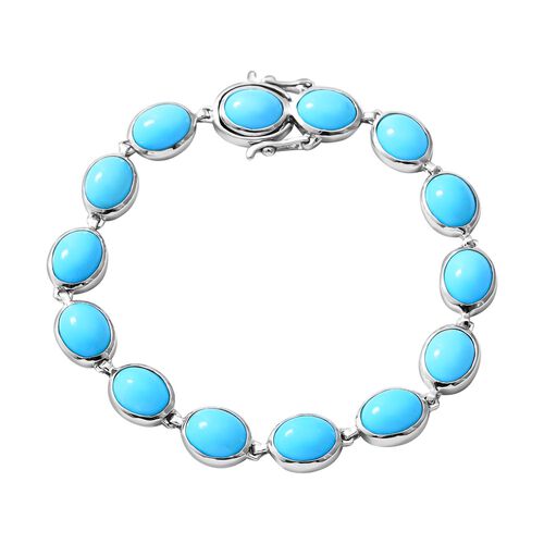 Amerikanischer, natürlicher Sleeping Beauty Türkis-Armband, 19 cm - 23,70 ct. image number 0