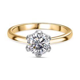 Moissanit Ring, ca. 0,93 ct.