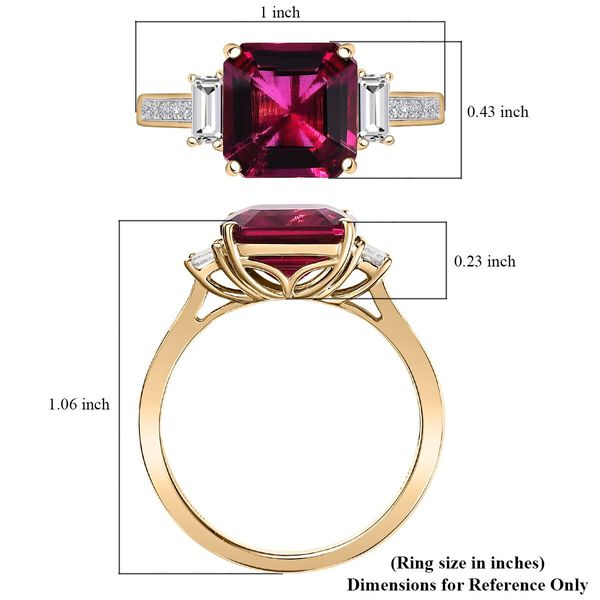 LUXURIANT DIAMOND - AAA Lab Grown Bixbit, Lab Grown Diamant AGI zertifiziert und geprüft Ring 417 Gold (Größe 20.00) ca. 4.59 ct image number 5