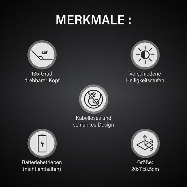 Multifunktionale LED Tischlampe, Rot image number 7