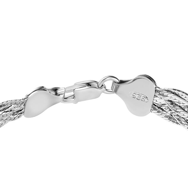 Designer-inspirierter Moissanit Armband ca. 19 cm 925 Silber rhodiniert ca. 6.87 ct image number 4
