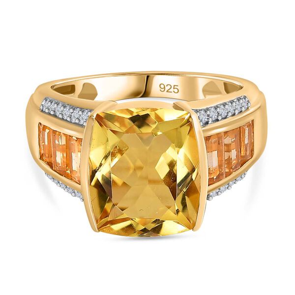 Citrin und Zirkon Ring - 6,48 ct. image number 0