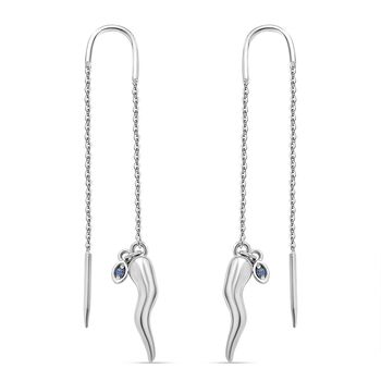 GP Kollektion Chili Ohrringe 925 Silber rhodiniert ca. 0.05 ct