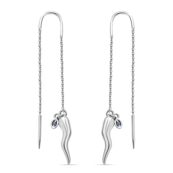 GP Kollektion Chili Ohrringe 925 Silber rhodiniert ca. 0.05 ct