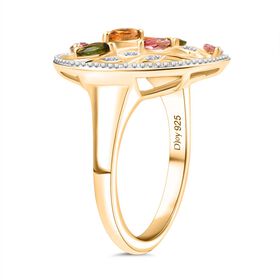 D'Joy Multi-Turmalin und Zirkon Ring - 0,99 ct.