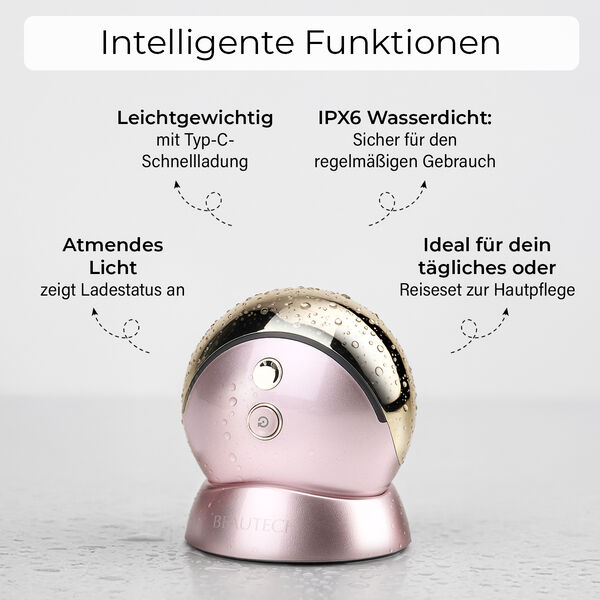 BEAUTECH Wiederaufladbares Gesichtsger&auml;t mit RF und EMS image number 3