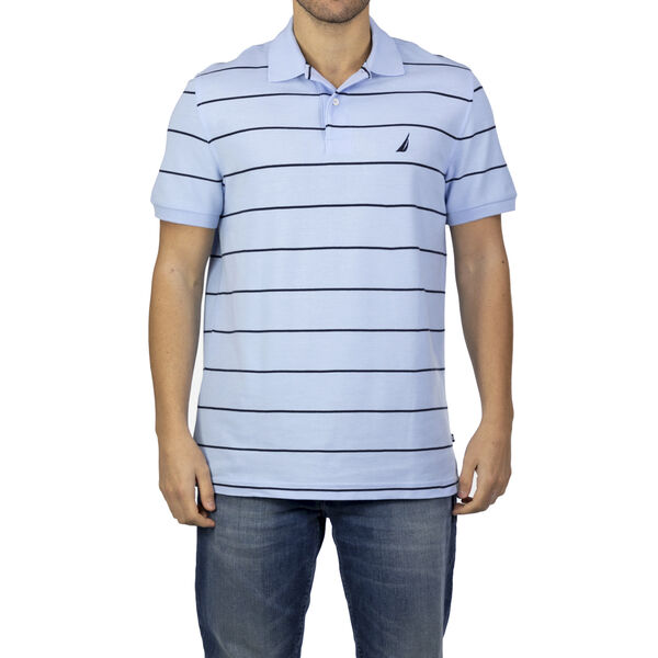 NAUTICA: Poloshirt mit aufgesticktem Logo, Hellblau image number 0