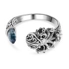 Royal Bali - Himmelblauer Topas Ring, 925 Silber (Größe 16.00) ca. 3,00 ct