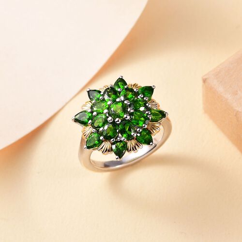 Natürlicher Chromdiopsid-Ring - 3,18 ct. image number 1