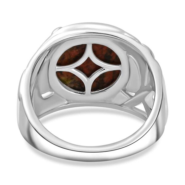 Unakite Ring Messing (Größe 20.00) ca. 5,04 ct image number 6