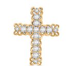 J Francis gefertigt mit SWAROVSKI Zirkonia Anhänger 925 Silber platiniert und vergoldet