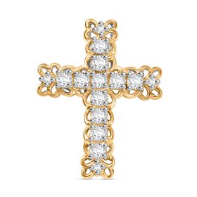 J Francis gefertigt mit SWAROVSKI- Zweifarbiger Swarovski Zirkonia Anhänger