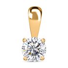 Funkelnde Königin- Moissanit Schmuckset, 925 Silber 750 Gelbgold Vermeil - 1,77 ct. image number 7