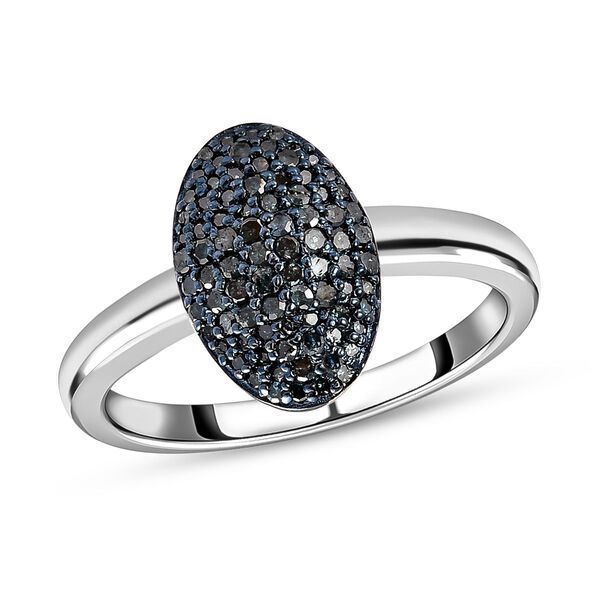 Blauer Diamant-Ring - 0,50 ct. image number 4