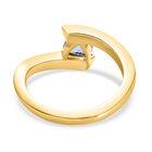 Tansanit Bypass Ring 925 Silber 585 Vergoldet image number 5