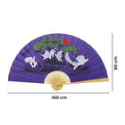 Japanischer Stil großer Fächer aus Holz, Größe 160x90 cm, Lila image number 2