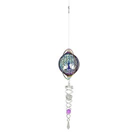  Magic Wind Spinner-tree Dia size: 15cm length :33cm matreial: steel,glass weight color : multi color