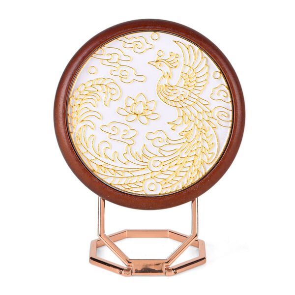 " Golden Lottery Painting frame table disply  Product size: 18.5 * 16 * 5CM Packaging: 1 piece/white box Function: Photo frame, colored sand, water-based eco-friendly adhesive, plastic cup, oil painting scraper"