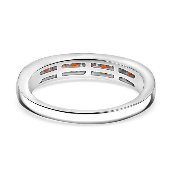 D'Joy AAA Blaze Feueropal Ring, 925 Silber platiniert - 0,44 ct. image number 6