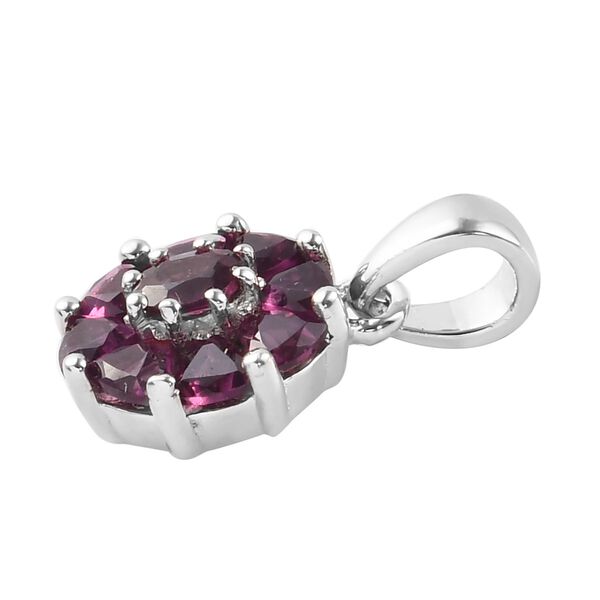 Rhodolite Granat Anhänger 925 Silber platiniert ca. 1,27 ct image number 4