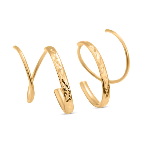 Ovale doppelte Creolen image number 1