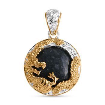 D'Joy Royal Bali EXTREM SELTEN - Nat&uuml;rlicher Olmek Jadeit Anh&auml;nger 925 Silber ca. 19.12 ct