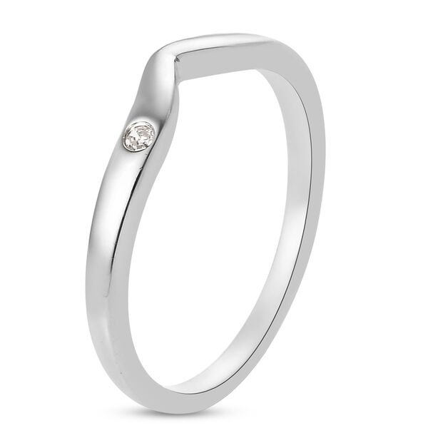 Diamant Ring 925 Silber platiniert image number 5