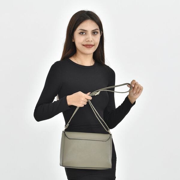 Umh&auml;ngetasche aus Kunstleder, Gr&uuml;n image number 3