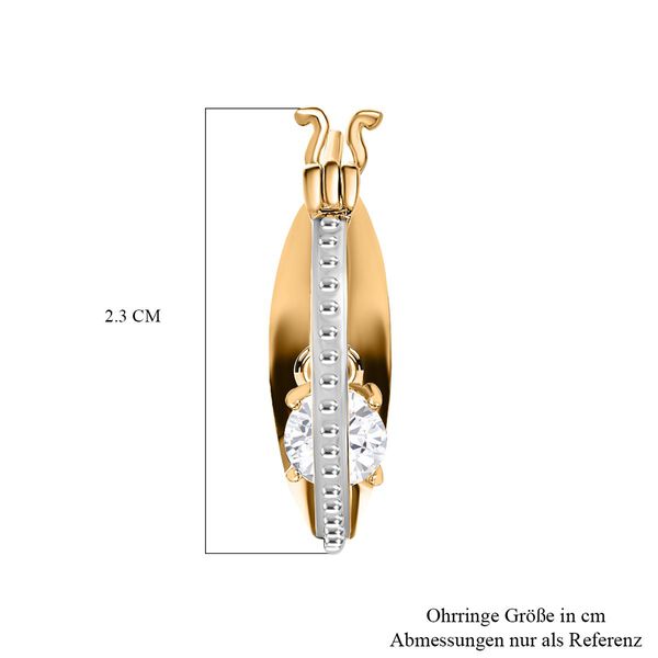 Moissanit Ohrringe, ca. 0,88 ct image number 5
