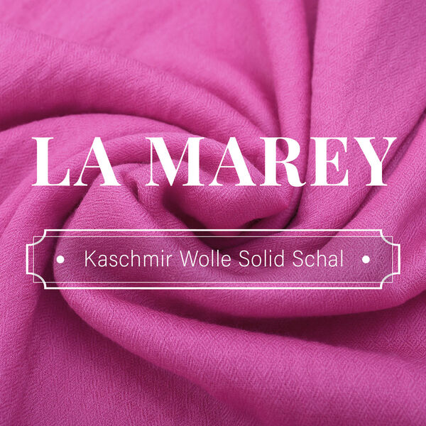 La Marey - Luxuriöser und weicher Schal aus 100 % Kaschmirwolle, 70 x 195 cm, Rosa image number 4
