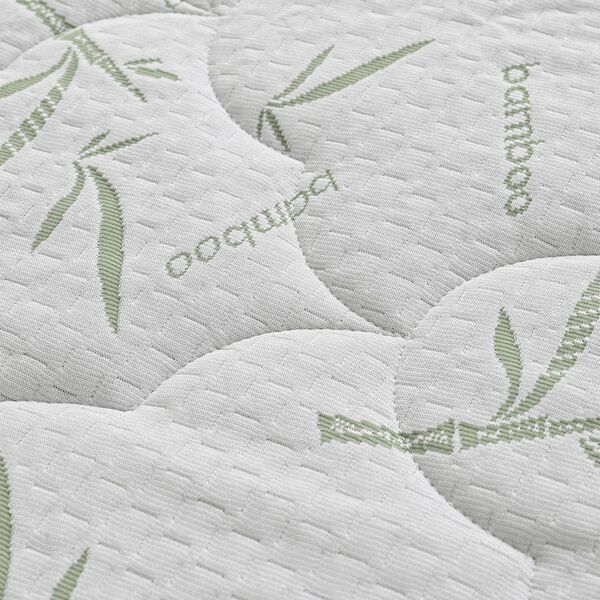 Bamboo Matratzenschoner wasserdicht, Jacquard Gewebe, 150x200cm, Wei&szlig; image number 3