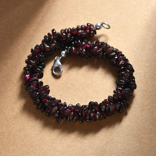Rotes Granat Armband, 19 cm - 120 ct. image number 1