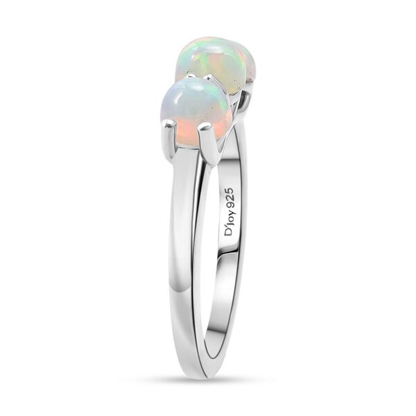D'Joy AA nat&uuml;rlicher, &auml;thiopischer Welo Opal Ring, 925 Silber rhodiniert - 1,19 ct. image number 4