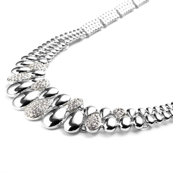 Wei&szlig;e Kristall-Halskette - 75,60 ct. image number 1