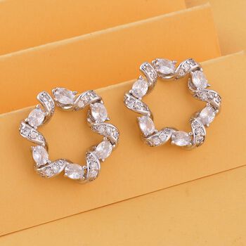 Wei&szlig;e Zirkonia-Ohrringe