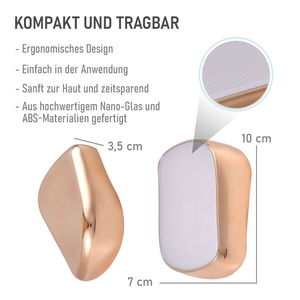 Kristall-Haarentferner, Gold image number 6