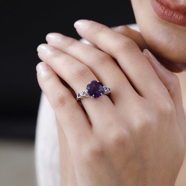 GP Italian Garden Kollektion - Afrikanischer Amethyst und blauer Saphir-Ring - 5,38 ct. image number 3