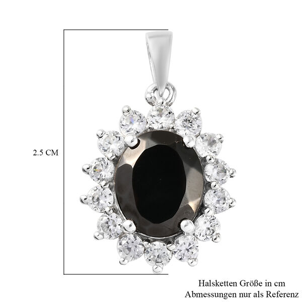 Elite Shungit und Zirkon Anh&auml;nger - 4,31 ct. image number 6