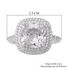 LUSTRO STELLA - weißer Zirkonia-Ring - 9,47 ct. image number 4