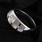 Royal Bali Kollektion - Perlmutt Ring 925 Silber image number 1