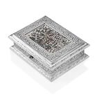 "Handcrafted Tree Of Life Jewellery Box With Gemstone Painting Size 23X18X7.6 Cm"