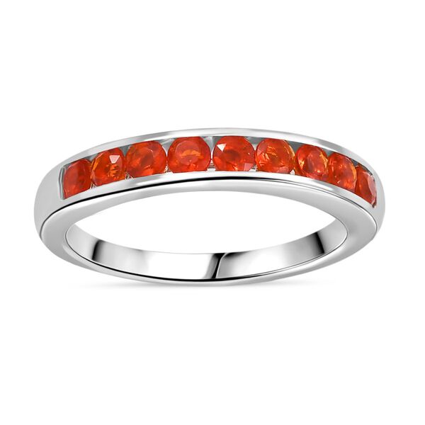 D'Joy AAA Blaze Feueropal Ring, 925 Silber platiniert - 0,44 ct. image number 4