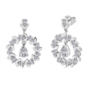 J Francis gefertigt mit SWAROVSKI- Zirkonia Ohrringe