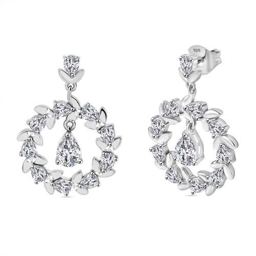J Francis gefertigt mit SWAROVSKI- Zirkonia Ohrringe image number 0