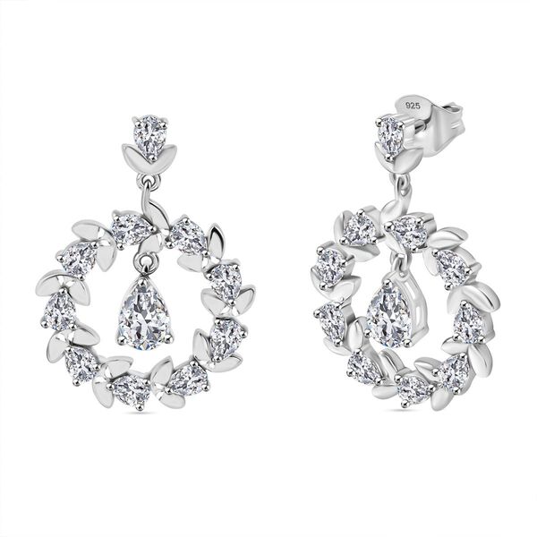 J Francis gefertigt mit SWAROVSKI- Zirkonia Ohrringe