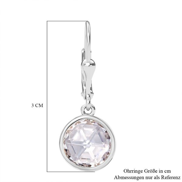 Moissanit Ohrringe, 925 Silber rhodiniert - 4,96 ct. image number 5