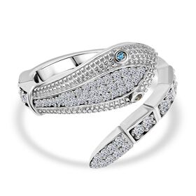 LUXURIANT SI-GH Labor Diamant Ring, rhodiniert 925 Silber - 0,50 ct.