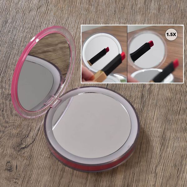 LED-Spiegelset in Pink image number 1