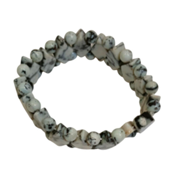 Flexibles dendritisches Achat Armband - 165 ct.