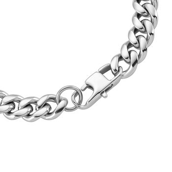 Panzer 316L Edelstahl Armband ca. 19 cm ca. 23,00g, Silberfarben